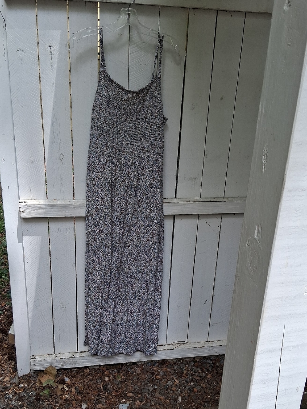 Old Navy Floral Smocked Maxi Dress in Multi-Color